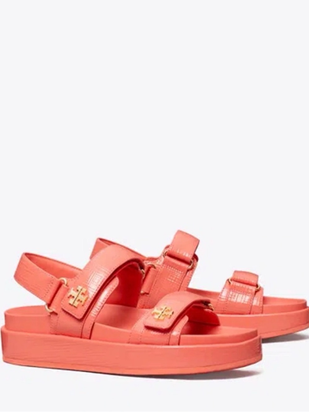 TORY BURCH NWOT Kira Burch Sandal In Coral Crush